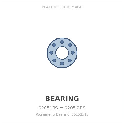 Roulement/ Bearing  25x52x15